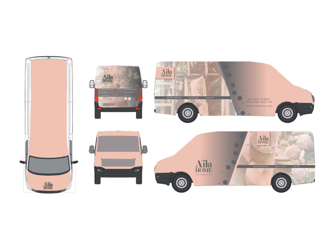 A'ila Home van graphics